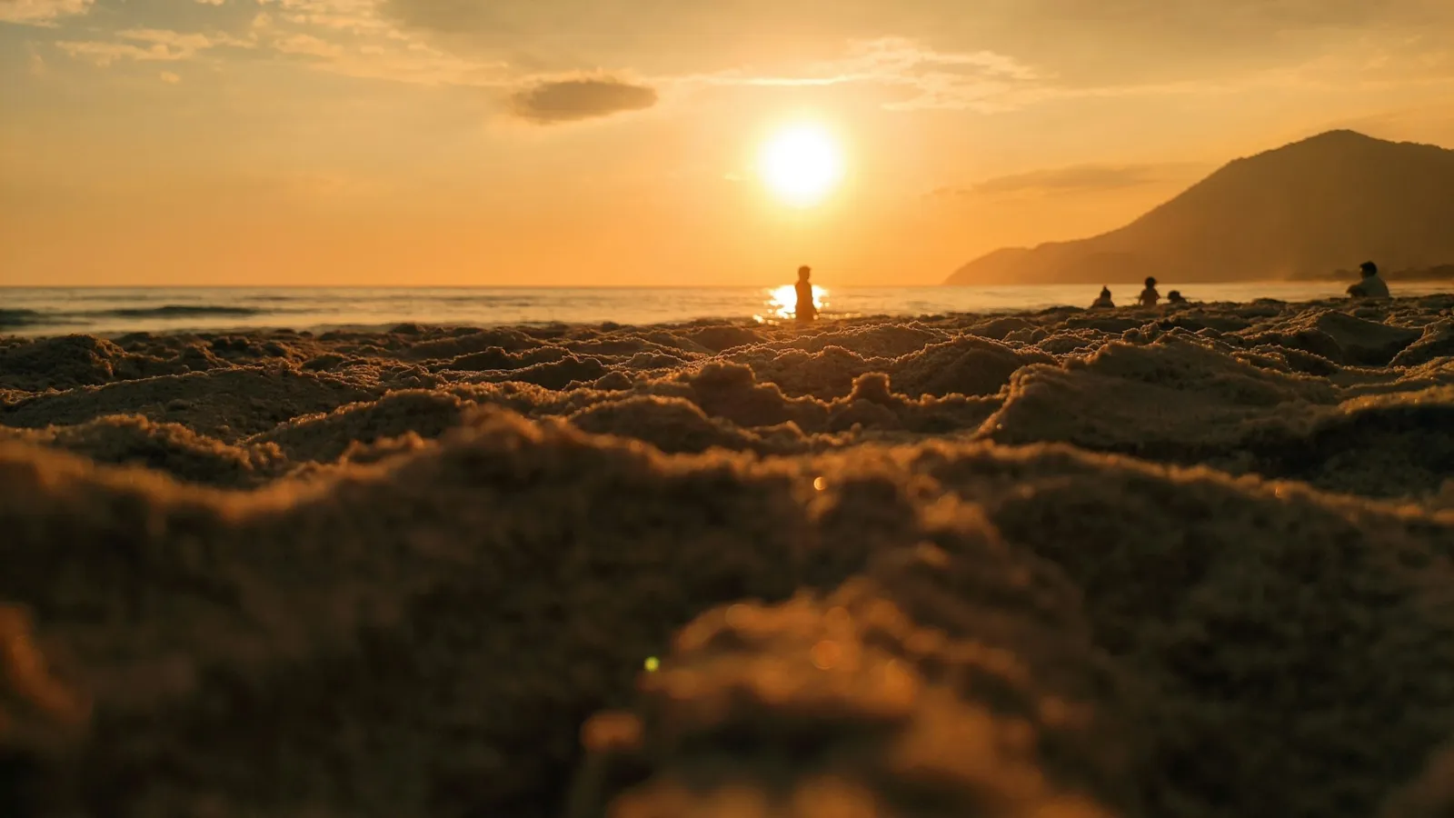 Pôr do sol na praia de Maresias